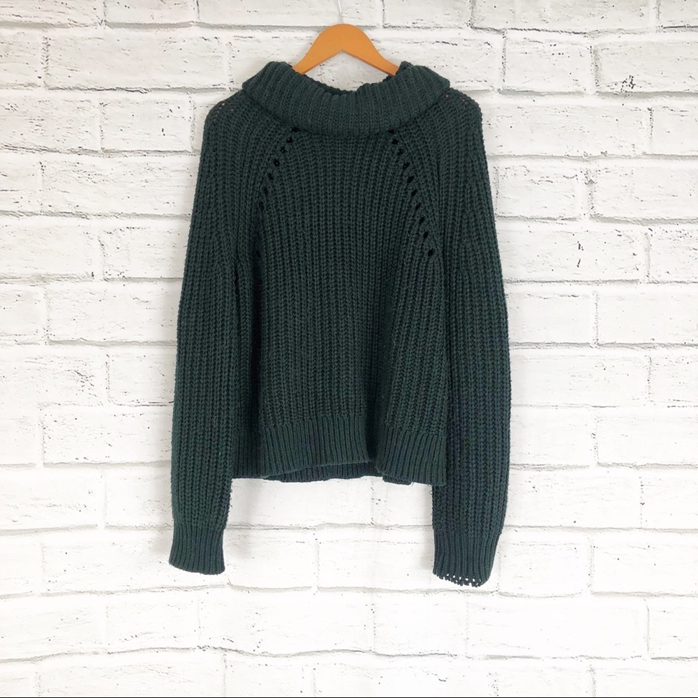 💫Kendall & Kylie | Emerald Cowl Neck Sweater